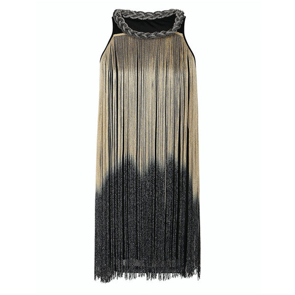 1920s Gatsby Long Swinging Tassel Roaring 20s Dress