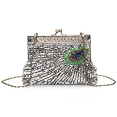 Women's Unique Luxury Sequins Beaded Evening Bag