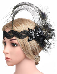 1920s Flapper Hair Accessories Great Gatsby Headpiece