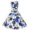 50s Vintage Dresses Floral Sleeveless Tea Dress
