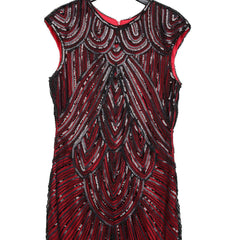 1920s Style Wine Red Sequin Great Gatsby Dresses Peaky Blinders Theme Party|JaosWish