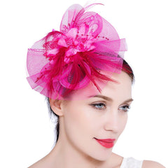  Vintage Mesh Net Fascinator Headband for Girls and Women Tea Party Cocktail