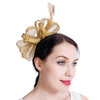 Sinamay Vintage Women Fascinators Derby Hat Feather With Headband Cocktail Headpiec