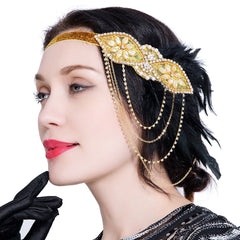  Fascinator Headband 1920s Flapper Gatsby Hair Accessories