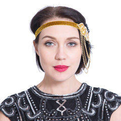  Fascinator Headband 1920s Flapper Gatsby Hair Accessories