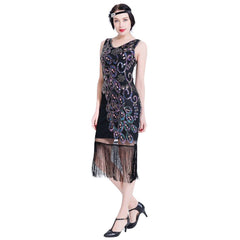 Gatsby 1920s Flapper Dress Sequin Peaky Blinder Themed Party
