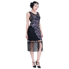 Gatsby 1920s Flapper Dress Sequin Peaky Blinder Themed Party