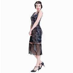 Gatsby 1920s Flapper Dress Sequin Peaky Blinder Themed Party