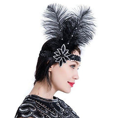 Great Gatsby 1920s Flapper Headband Vintage Headpiece Accessories