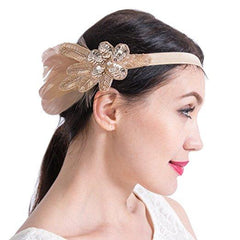 Great Gatsby 1920s Headband Vintage Headpiece Accessories