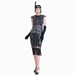 Great Gatsby Dresses Sequin Beaded Fancy Dress 20's Themed Party