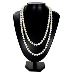 Great Gatsby Faux Pearl Pendant Necklace 1920s Jewelry
