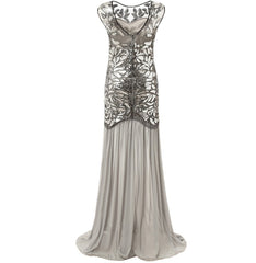 1920s Style Flapper Long Dresses Great Gatsby
