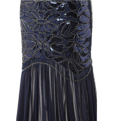 1920s Flapper Great Gatsby Long Vintage Dresses