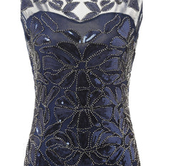 1920s Flapper Great Gatsby Long Vintage Dresses