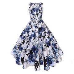 Floral 50s Vintage Rockabilly Swing Dress