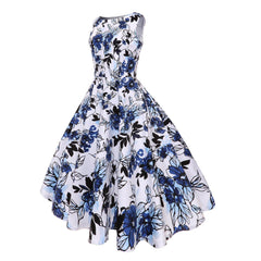 Floral 50s Vintage Rockabilly Swing Dress