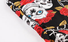 Flroal Skull Vintage Dresses Audrey Hepburn Retro Style