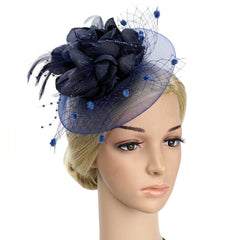 Wedding Navy Fascinator Hat Occasion Hats and Fascinators Tea Party Hat