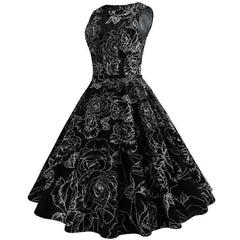 Women Vintage Summer Prom Dresses 1950s