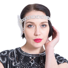 Vintage 1920s Flapper Headband Gatsby Headpiece
