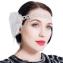 Vintage 1920s Flapper Headband Gatsby Headpiece