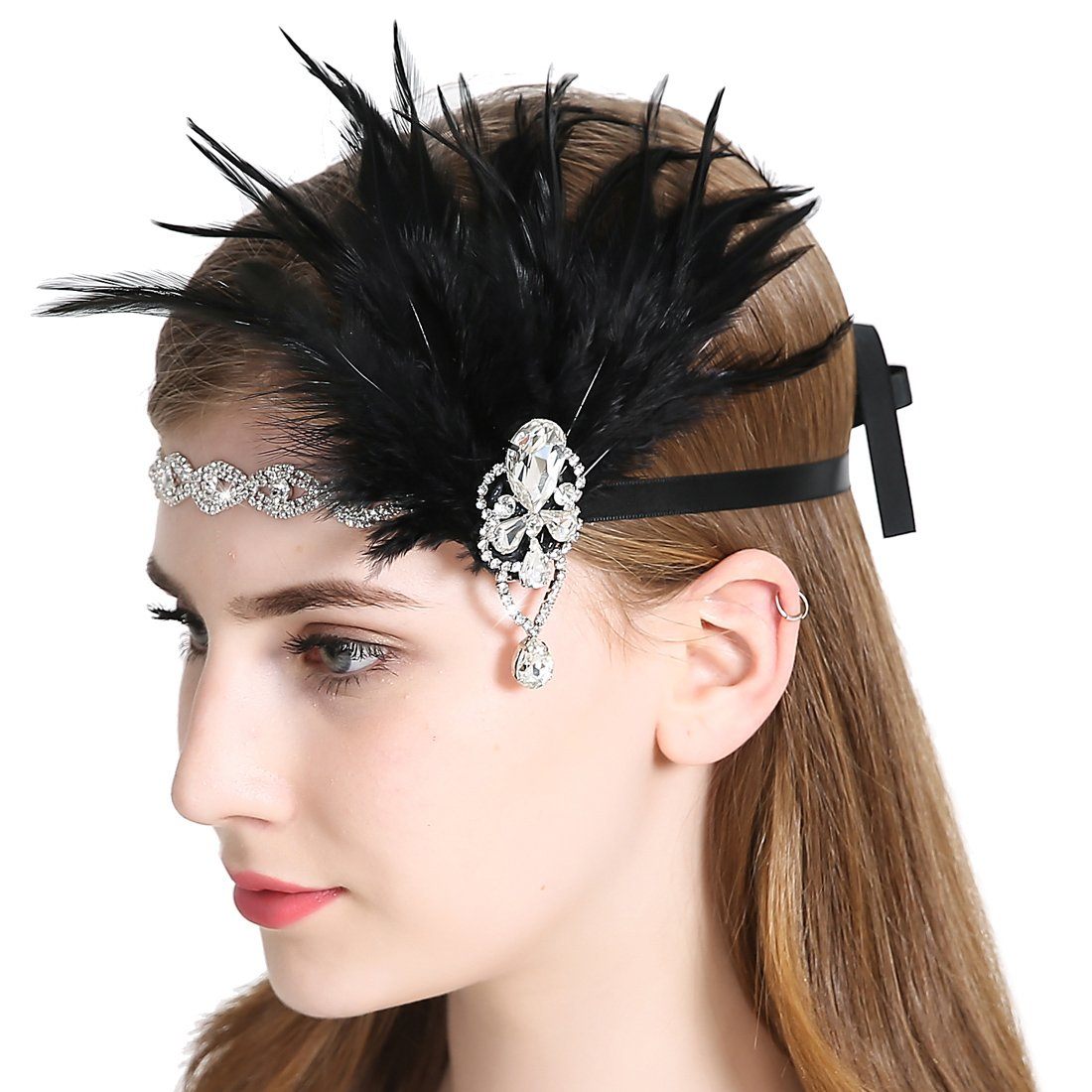  Vintage 1920s Flapper Headband Roaring 20s Great Gatsby Headpiece