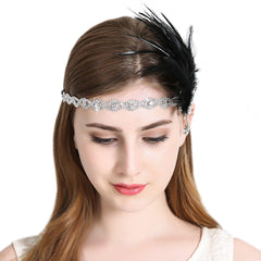  Vintage 1920s Flapper Headband Roaring 20s Great Gatsby Headpiece