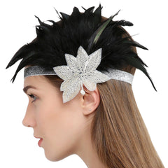 Vintage 1920s Headband Leaf Shape Decor Art