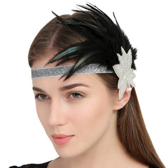 Vintage 1920s Headband Leaf Shape Decor Art