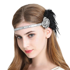 Vintage Flapper Headband 1920s Art Deco Sparkling
