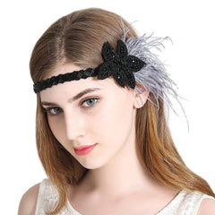 Vintage Flapper Headband 1920s Gatsby Headpiece
