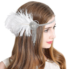 Vintage Flapper Headpiece 1920s Gatsby Fascinator Headband
