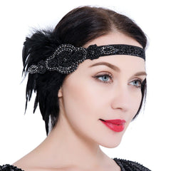 Vintage Headpiece 1920s Fascinator Headband Great Gatsby