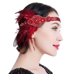 Vintage Headpiece 1920s Fascinator Headband Great Gatsby