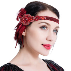 Vintage Headpiece 1920s Fascinator Headband Great Gatsby