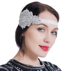 Women's Flapper Headpiece 1920s Gatsby Beaded Crystal Headband