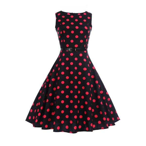 Women's 1950s Audrey Summer Vintage Rockabilly Swing Dress