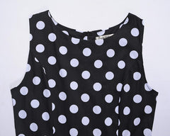 Women 1950s Retro Rockabilly Polka Dot Prom Cocktail Tea Party 50s Dresses