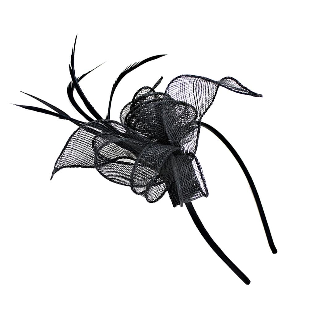 Women Light Sinamay Headband Fascinator Aliceband Wedding Cocktail