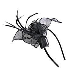 Women Light Sinamay Headband Fascinator Aliceband Wedding Cocktail