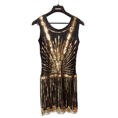 1920s Gatsby Style Dress Vintage Art Deco Sequin Inspired Great Gatsby
