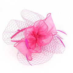 Vintage Pillbox Feather Derby Headband Fascinator Hat Hair Band For Cocktail Tea Party